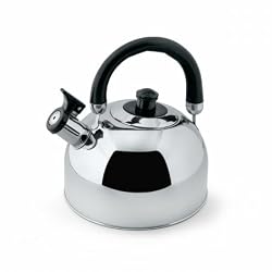 Kamenstein 5044367 2.3L Stainless Steel Whistle Tea Kettle Mirror Polish