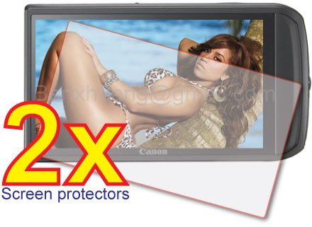 2x Canon PowerShot PowerShot SD3500 IS / IXUS 210 Digital Camera Premium Clear LCD Screen Protector, no cutting is required! Exact fit and satisfaction guaranteed!