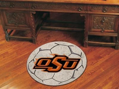 Buy Oklahoma State Cowboys NCAA Soccer Ball Round Floor Mat (29) by Fan Mats