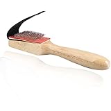 Monkeybrother Unisex Wooden Suede Sole Wire Shoe Brush Cleaner /Cleaning Brush for Dance Shoes