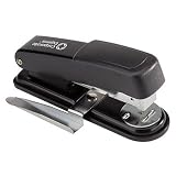 711 Half-Strip Desk Stapler with Remover and Staple Supply Indicator, Black CEB61048