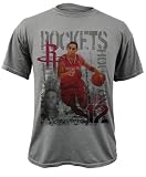Kevin Martin Houston Rockets Titanium Caged Player Soft Hand Pigment-Dyed Premium T-Shirt