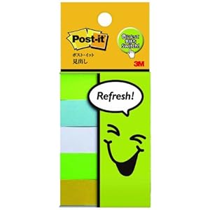 【クリックで詳細表示】住友スリーエム(3M) ポスト・イット(R) フレンドリーシリーズ 見出し 50mm×15mm 混5色 100枚×5パッド 700-P3