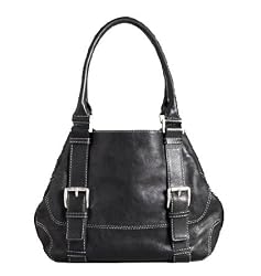Michael Kors Brookville Leather Black "Grab" Handbag Tote
