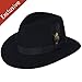 Bollman Hat Company Men Jeff K. Fedora - Exclusive Black S