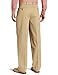 IZOD Men's Pleated Madison Pant, Sun Khaki, 42W x 32L