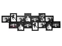 PT- Cadre Photo G&eacute;ant Design 14 en 1 - Noir
