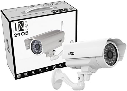 GERMAN BRAND! INSTAR IN-2905 (white) WLAN IP Camera with 24 IR LED Nightvision, FTP and Email Alarm, Motion Detection and 5DB Antenna. For MAC / Windows / Linux / Android and IPhone! NOW ACCESSORIES LIKE HEATER AND SWITCHABLE LENSES ARE AVAILABLE ON AMAZON