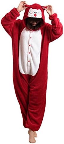Pajamas Anime Costume Adult Animal Onesie Ahri Cosplay Size M