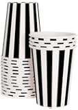 Paper Eskimo Party Cups, Black Tie, 12-Pack