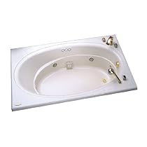 Jacuzzi E988969 Nova 5 Bath with Three-Tile Flange, Oyster