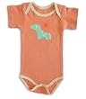 S/S Bodysuit in Melon with Horse Graphic