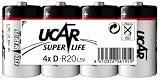 Ucar Super Life Batterie D Mono 4er Pack