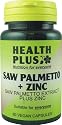 Health Plus Saw Palmetto with Zinc Men's Health Plant Supplement (60 Capsules)