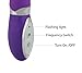 Blue Lolly  Waterproof 10 Speed Silicone Vibrating Dildo for Women, Purple 7.5-Inch