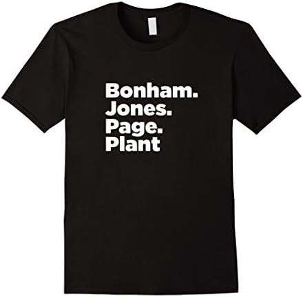 Men's Bonham. Jones. Page. Plant. authentic members T shirt 2016 XL Black