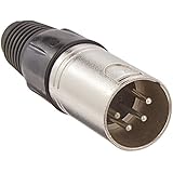 Seismic Audio SAPT247 4-Pin XLR Male Connector - Nickel Finish