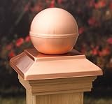 6x6 Victoria Copper Ball Post Cap [CAPITOL CITY LUMBER]