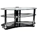 Opal Glass TV Stand for TVs of up to 39" ( 45" LCD / Plasma TVs with overhang) with 3 toughened glass shelves