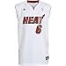 Adidas Miami Heat Trikot #6 LeBron R. James Herren Farbe: weiß/rot/schwarz