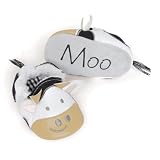 Mud Pie Baby EIEIO Cow Slippers