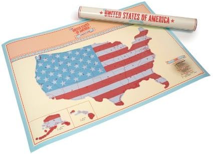 Lucky of London The United States of America Scratch Map