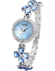 Luxury Lady Kimio Watch 2013 New Gift USPS Send 3-5 Days Get K456L (Blue Color)