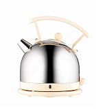 Dualit 1.7 litre dome kettle chrome with cream trim 72622