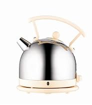Dualit 1.7 litre dome kettle chrome with cream trim 72622