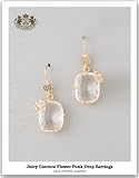 【Juicy Couture】【ジューシークチュール】 Flower Punk Drop Earringsデザインピアス【予約商品s】
