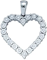0.11CT DIAMOND HEART PENDANT