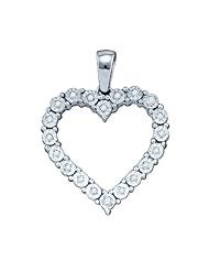 0.11CT DIAMOND HEART PENDANT