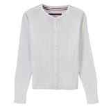 Girls' Cherokee Uniform Cardigan Sweater - White
