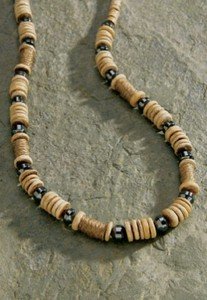 Hawaiian Necklace Cream Hemp