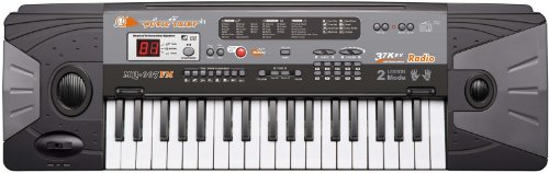 37 Keys Electronic Music Keyboard Piano Organ with Recording Playback and FM Radio w/ Mic & Adaptor