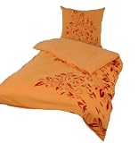 Schloss Hellenstein B-02456 terra Mikrofaser-Fleece Bettwaesche Tara 80 x 80 cm + 135 x 200 cm
