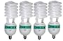 Full Spectrum Light Bulb - ALZO 85 watt CFL 5500K - Case of 4 - daylight balanced pure white light - 4250 Lumens