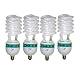 Full Spectrum Light Bulb - ALZO 85 watt CFL 5500K - Case of 4 - daylight balanced pure white light - 4250 Lumens