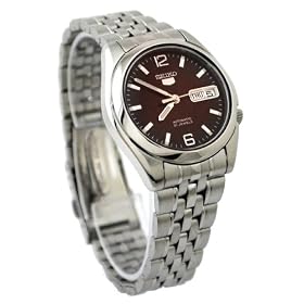 Seiko 5 #SNK391K1 Men's Brown Dial Self Winding Automatic Watch