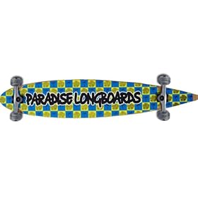 PARADISE LONGBOARDS CHECKERS Complete LONGBOARD 9x47 by 