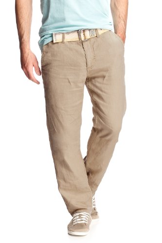 ESPRIT Herren Hose Normaler Bund E3273, Gr. 32/32, Beige (urban beige 274) Preisvergleich