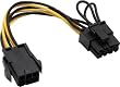 Mainboard Strom Adapter PCI-Express 6pol auf 8pol Netzteil Stecker Grafikkarte PCI-Express Ansch