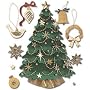 Jolees  Boutique Themed Ornate Stickers, Christmas Tree