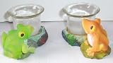 Review  59893 / SET OF 2 FROGS VOTIVE CANDLE HOLDERS