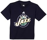 NBA Toddler Utah Jazz Short Sleeve Tee "Primary Logo" - R4A3Nm-J (Navy, 3T)
