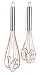 Kikkerland Squirrel Silicone Whisks, 2-Piece Set