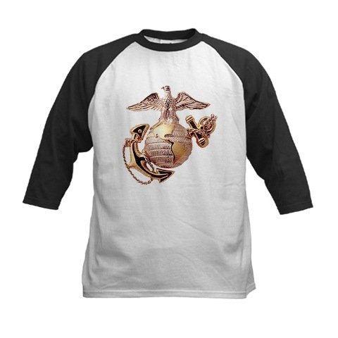 Marine Corps Eagle Globe & An Kids Baseball Jersey