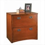 Mission Pasadena Peninsula Lateral File Base by Kathy Ireland - MP303/M (Mission Oak) (29H x 30W x 19.5D)