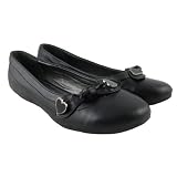 Ladies Black Dolly Pumps Faux Leather Shoes Womens 3-8