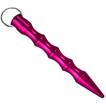 Set A Shopping Price Drop Alert For Hot Pink Metal Grip Kubotan Yawara - Pointed